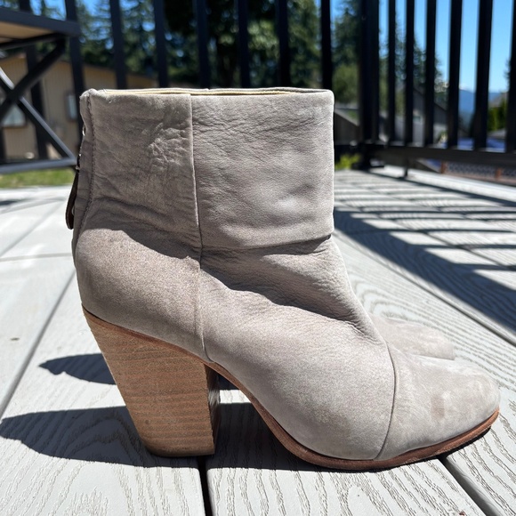 rag & bone Shoes - Rag & Bone Newbury Casual Event Bootie, Gray Suede, Women's Size 11 US / EU 41